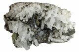 Pyrite, Sphalerite and Quartz Crystal Association - Peru #173420-2